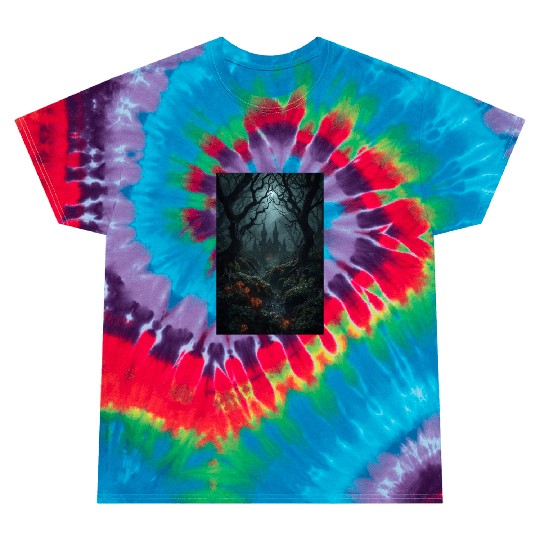 Enchanted Forest Castle Scene Tie Dye T Shirts