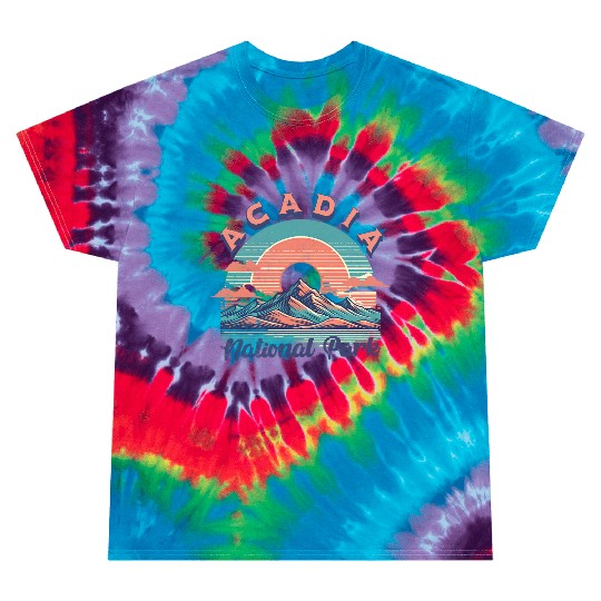 Cadi National Park Sunset Mountain Design Tie Dye T Shirts