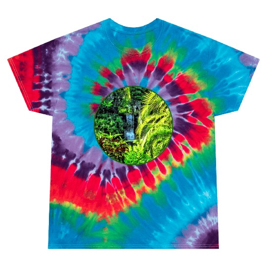 Bahamas - Tropical Waterfall Tie Dye T Shirts