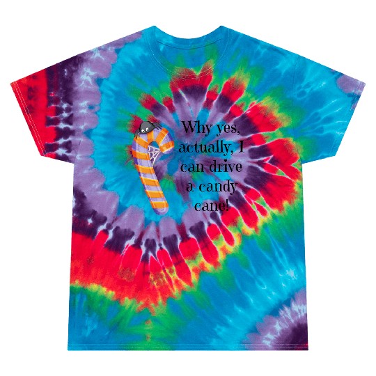 Funny Quote Halloween Candy Cane with Spider Tie Dye T Shirts