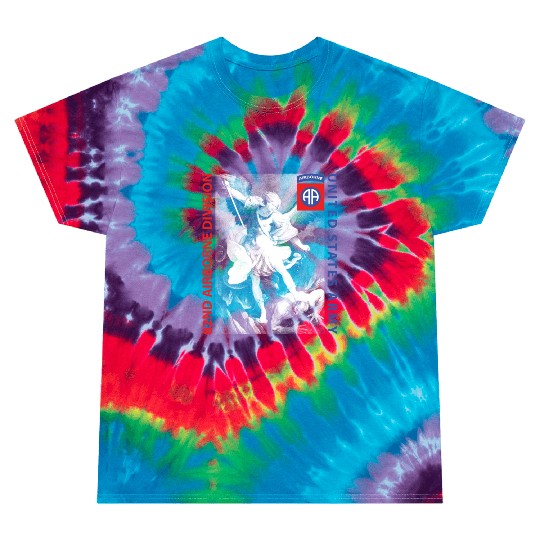 82nd Airborne - Saint Michael Tie Dye T Shirts