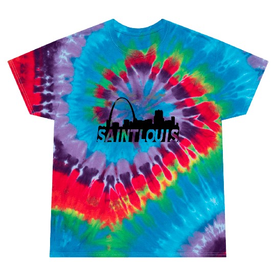 Saint St Louis Missouri Skyline Tie Dye T Shirts