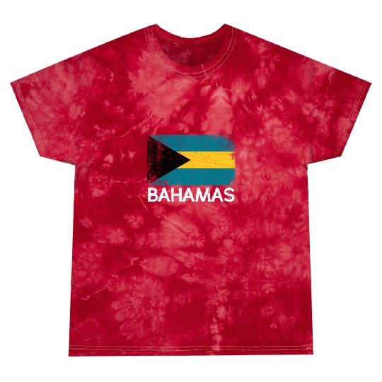 Bahamian Flag Made In Bahamas Tie Dye T Shirts