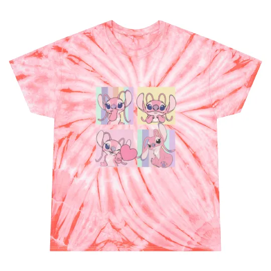 Retro Disney Angel Tie Dye T Shirts, Stitch and Angel Tie Dye T Shirts