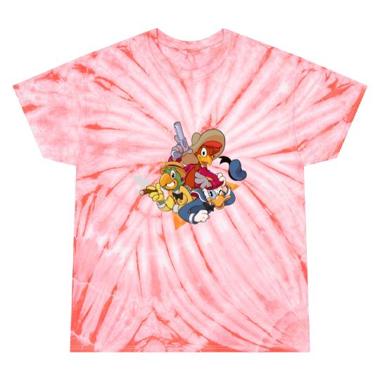 The Three Caballeros Tie Dye T Shirts, Disney Amigo Tie Dye T Shirts, 3 Amigos Tie Dye T Shirts, Donald Duck Tie Dye T Shirts