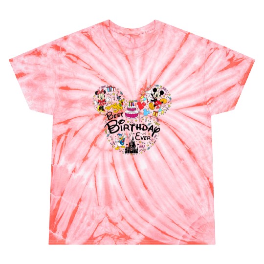 B.est Birthday Ever Tie Dye T Shirts, Disneyland Birthday, Disneyworld Mickey Ears, Mickey and Friends Tie Dye T Shirts