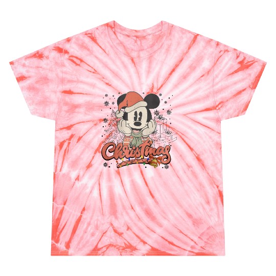 Discover Vintage Mickey Christmas Tie Dye T Shirts, Retro Disney Christmas Tie Dye T Shirts