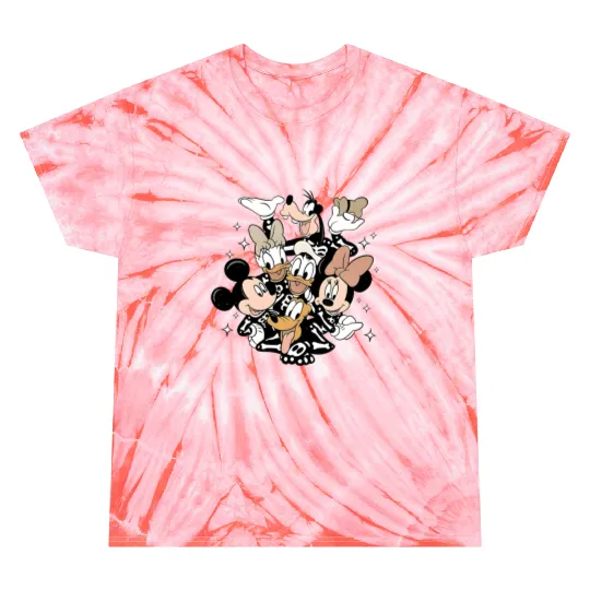 Disney Halloween Crop Top, Mickey Skeleton Crop Top Tie Dye T Shirts