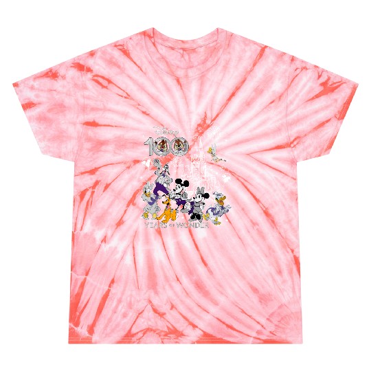 Discover Disney 100 Years of Wonder Tie Dye T Shirts, Disneyland 100th Anniversary Tie Dye T Shirts