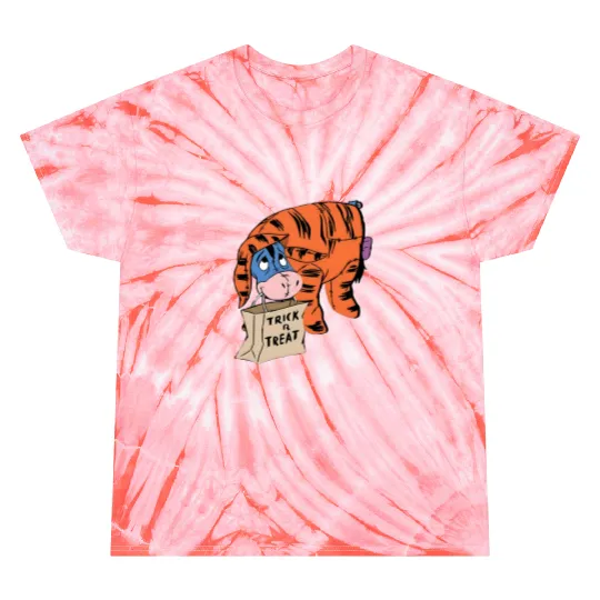 Disney Halloween Tie Dye T Shirts, Eeyore Halloween Tie Dye T Shirts, Disney Trick or Treat Tie Dye T Shirts