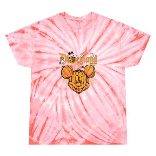 Disneyland 1955 Mickey Pumpkin Halloween Tie Dye T Shirts, Cartoon Tie Dye T Shirts, Cute Tie Dye T Shirts, Gift For Family