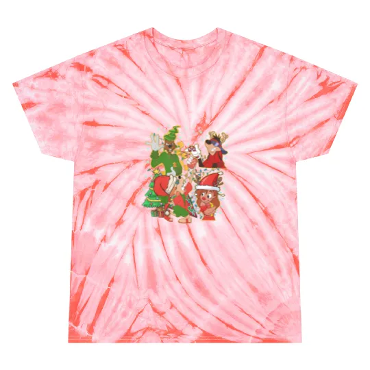 Retro 90s Disney Goofy Movie Tie Dye T Shirts, Goofy Movie Characters Tie Dye T Shirts, Max Goofy, Roxanne, Powerline, Disneyland Christmas Tie Dye T Shirts