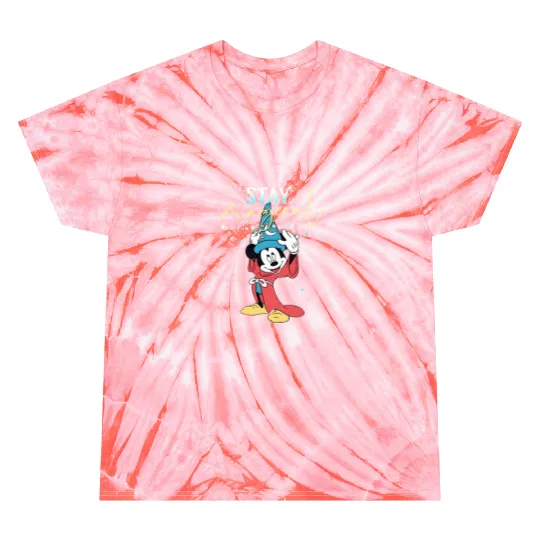 Retro Sorcerer Mickey Stay Magical Tie Dye T Shirts, Fantasmic Disneyland Tie Dye T Shirts