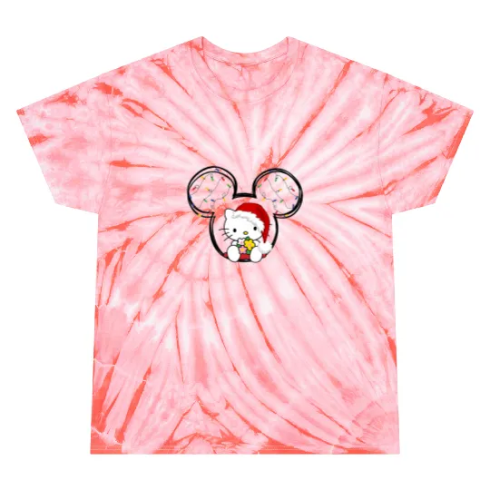 Hello Kitty Tie Dye T Shirts, Hello Kitty Christmas Tie Dye T Shirts, Xmas Tie Dye T Shirts, Disneyland Tie Dye T Shirts