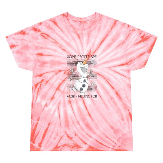 Discover Disney Frozen Olaf Some People Are Worth Melting Tie Dye T Shirts