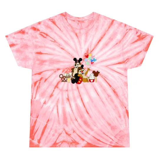 Disney Family Tie Dye T Shirts | Disney Sibling Tie Dye T Shirts | Chip and Dale Snacks Tie Dye T Shirts