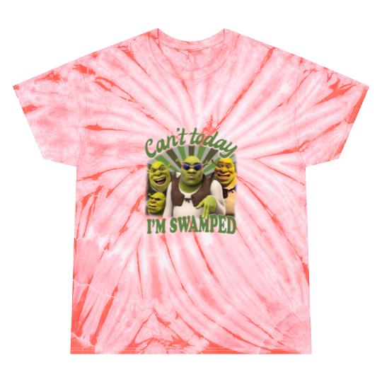Can't Today I'm Swamped Vintage Tie Dye T Shirts, Shrek Tie Dye T Shirts, Disney Fiona Princess Shirthrek