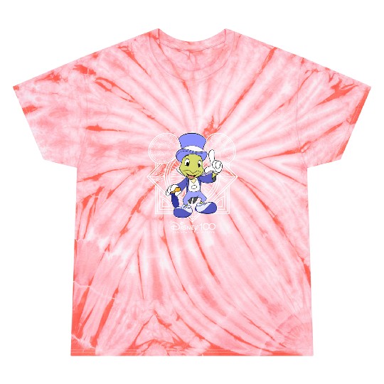 Disney Jiminy Cricket Portrait Disney 100 Years of Wonder Tie Dye T Shirts