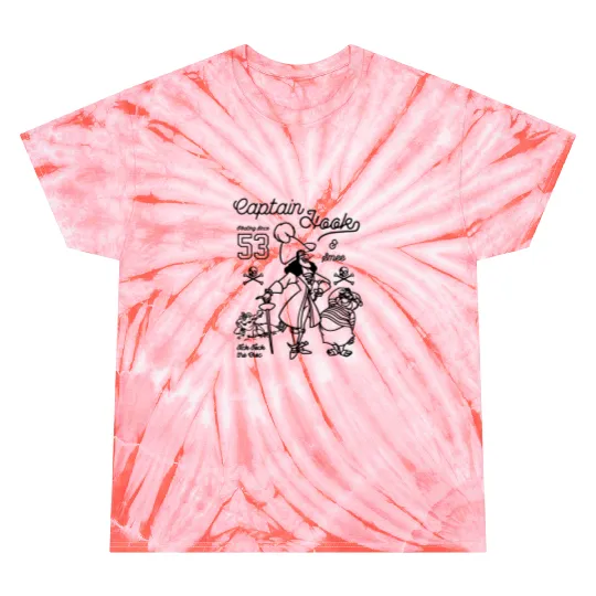 Disney Peter Pan Captain Hook And Mr. Smee Tie Dye T Shirts