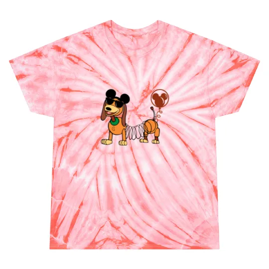 Toy Story Slinky Dog Tie Dye T Shirts, Disney Toy Story Tie Dye T Shirts, Mickey Ears Slinky Dog