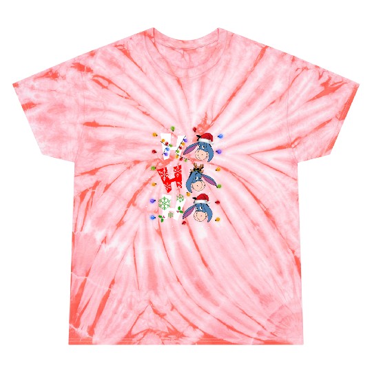 Disney Winnie The Pooh Eeyore Santa Christmas Tie Dye T Shirts