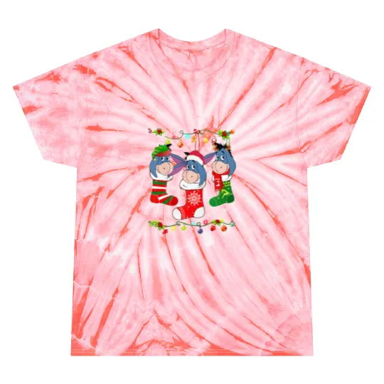 Disney Eeyore Christmas Socks Tie Dye T Shirts