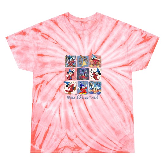 Disney Fantasia Sorcerer Mickey Tie Dye T Shirts, Disney Trip Family Tie Dye T Shirts, Mickey Magical Tie Dye T Shirts