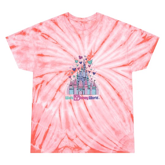 Disney Castle Balloons Tie Dye T Shirts, Disneyland Castle Tie Dye T Shirts