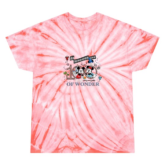 100th Disney Anniversary Tie Dye T Shirts, Disney 100 Years of Wonder
