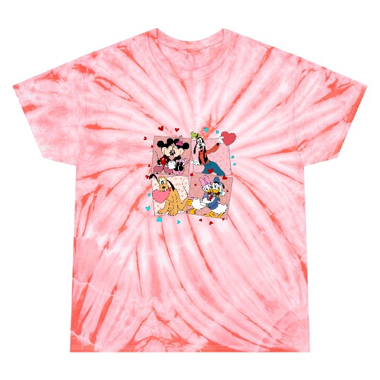Disney Valentines Day Tie Dye T Shirts | Tie Dye T Shirts Happy Valentines
