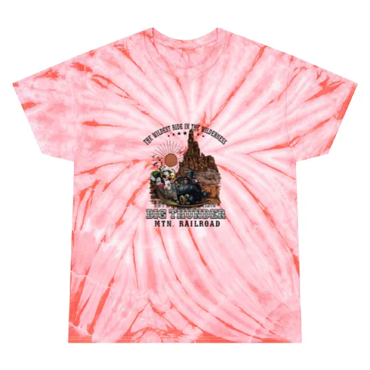 Vintage Disneyland Big Thunder Tie Dye T Shirts, Disney mountain railroad Tie Dye T Shirts