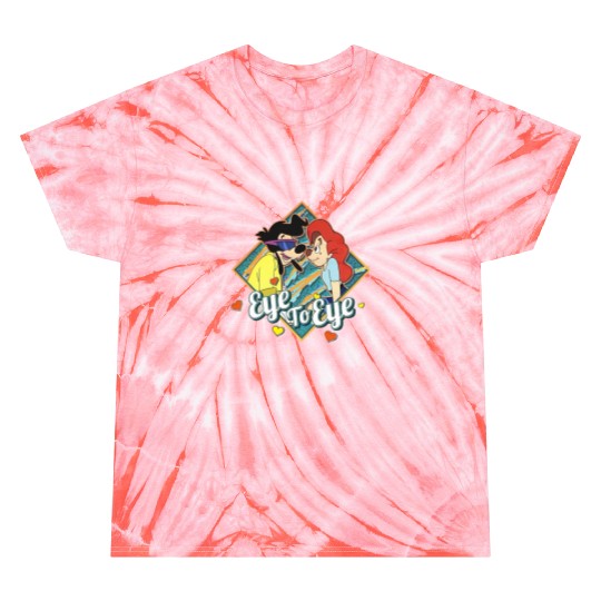 Retro 90s Disney Couples A Goofy Movie Powerline Roxanne Eye To Eye Tie Dye T Shirts