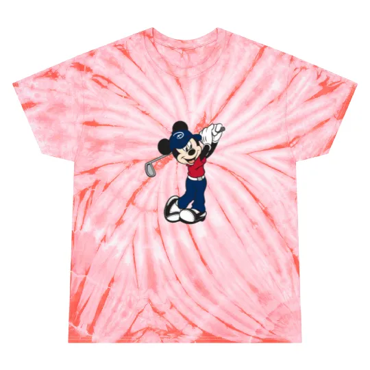 Mickey Golf Tie Dye T Shirts, Disney Unisex Tie Dye T Shirts, Disney Family Matching Tie Dye T Shirts