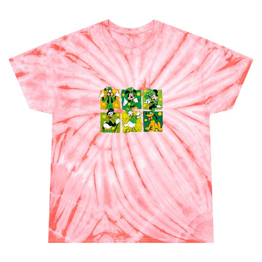 Disney Mouse & Friends St Patricks Day Tie Dye T Shirts, Disney Mickey Tie Dye T Shirts, Disney St Patrick's Day