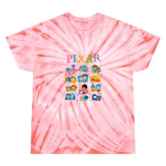 BM Disney Pixar  Tie Dye T Shirts, Pixar Movie Tie Dye T Shirts, Disney Tie Dye T Shirts