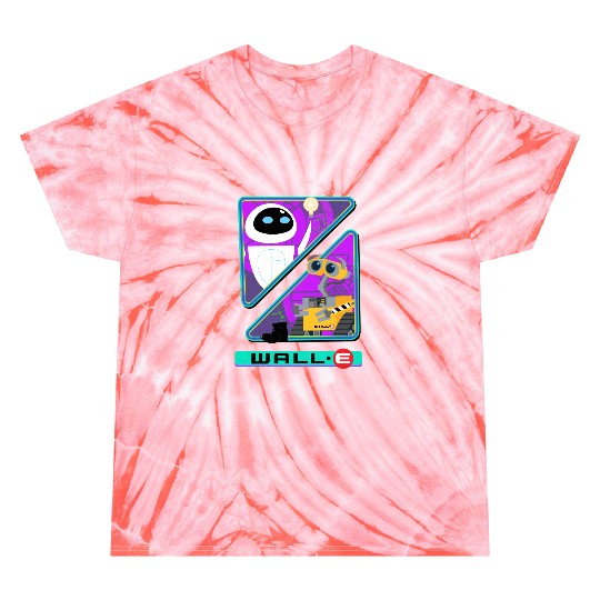 Retro Disney Pixar Wall-E Triangles And Eve Graphic Tie Dye T Shirts