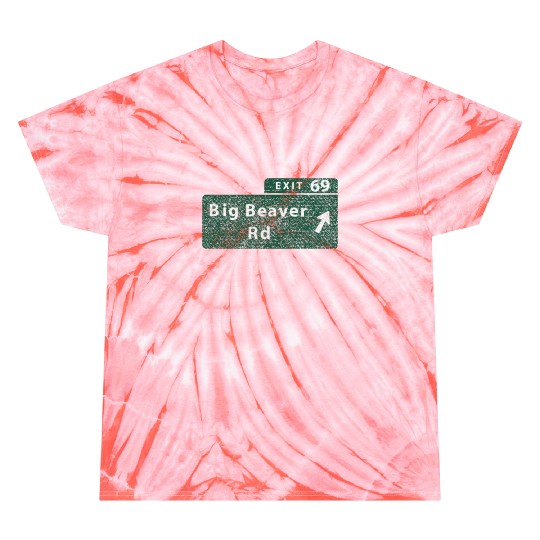 Funny Michigan Big Beaver Exit 69 Tie Dye T Shirts