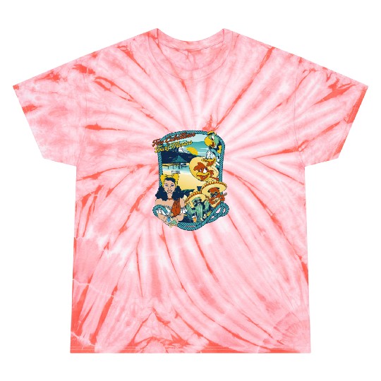 Latin American Disney Cartoon Three Caballeros Tie Dye T Shirts, Tres Caballeros Tours of Mexico Tie Dye T Shirts