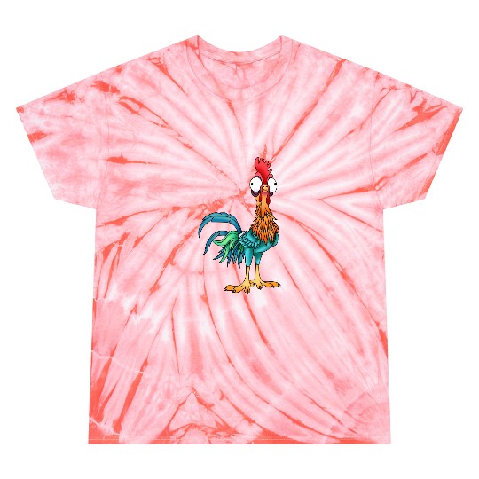 Disney Moana Cute Hei Hei Chicken Portrait Tie Dye T Shirts,  WDW Magic Kingdom Disneyland Family Vacation Holiday Gift