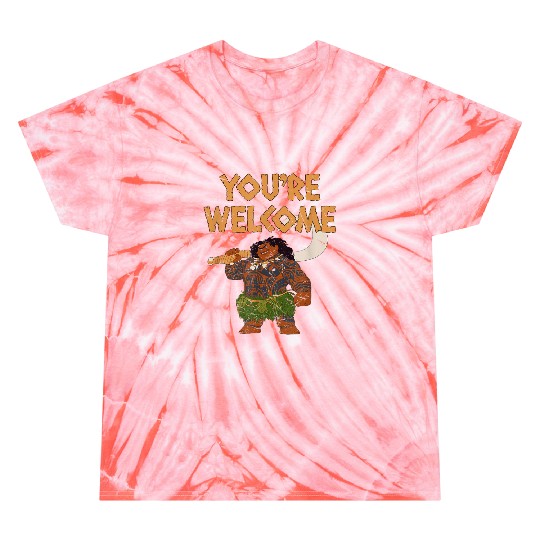  disneys Moana Maui Confident Pose You're Welcome Retro Logo Gifts Tie Dye T-Shirts