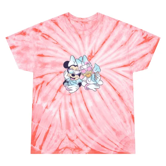 Minnie and Daisy Tie Dye T Shirts, Disney 100 Years Of Wonder Tie Dye T Shirts