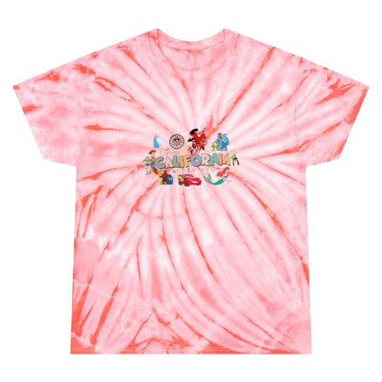 Disneyland California Adventure Tie Dye T Shirts, Disney California Tie Dye T Shirts, Adventure Tie Dye T Shirts