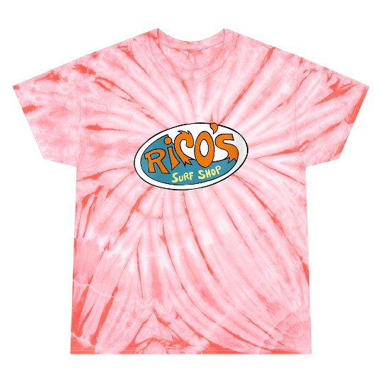 Disneyss Hannah Montana Ricos Surf Shop Logo Tie Dye T-Shirts