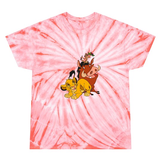 Disney The Lion King Young Simba Timon and Pumbaa Tie Dye T-Shirts