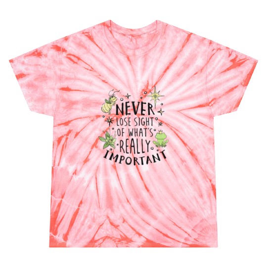 Disneyss The Princess The Frog Never Lose Sight Text Tie Dye T-Shirts