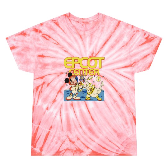 Disney Epcot Mickey Mouse & Figment Astronaut 1982 Retro Tie Dye T Shirts