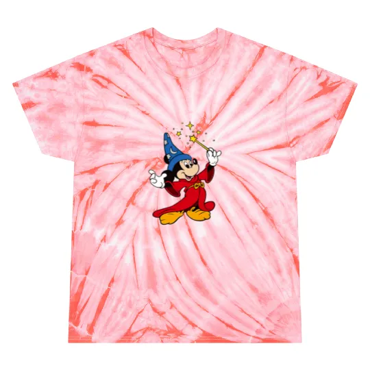 Disney Fantasia Sorcerer Mickey Mouse Magic Wizard  Tie Dye T Shirts, Fantasmic Disney Tie Dye T Shirts