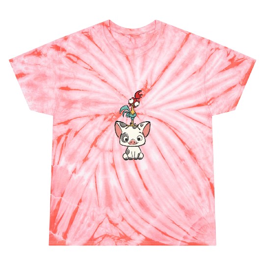 Colors Disney Moana Tie Dye T Shirts, Hei Hei and Pua Tie Dye T Shirts