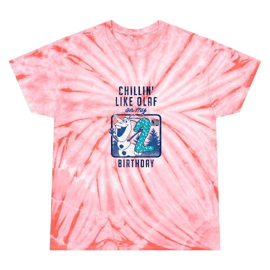 disney frozens Olaf Chillin On My 2nd Birthday Tie Dye T-Shirts