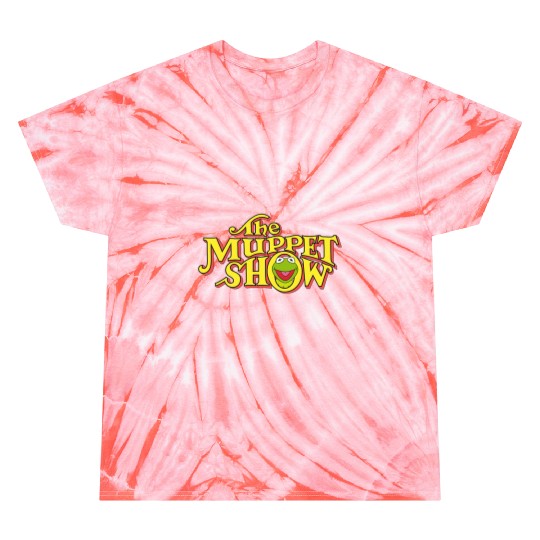 Disney The Muppets Show Kermit Neon Big Chest Text Logo V2 Tie Dye T-Shirts